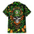 Happy St. Patrick's Day Skull Family Matching Mermaid Dress and Hawaiian Shirt - Wonder Print Shop