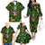 Happy St. Patrick's Day Skull Family Matching Off Shoulder Long Sleeve Dress and Hawaiian Shirt - Wonder Print Shop