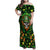 Happy St. Patrick's Day Skull Family Matching Off Shoulder Maxi Dress and Hawaiian Shirt - Wonder Print Shop