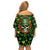 Happy St. Patrick's Day Skull Family Matching Off Shoulder Short Dress and Hawaiian Shirt - Wonder Print Shop