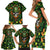 Happy St. Patrick's Day Skull Family Matching Short Sleeve Bodycon Dress and Hawaiian Shirt - Wonder Print Shop