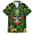 Happy St. Patrick's Day Skull Family Matching Short Sleeve Bodycon Dress and Hawaiian Shirt - Wonder Print Shop