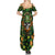 Happy St. Patrick's Day Skull Family Matching Summer Maxi Dress and Hawaiian Shirt - Wonder Print Shop