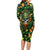 Happy St. Patrick's Day Skull Long Sleeve Bodycon Dress - Wonder Print Shop