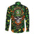 Happy St. Patrick's Day Skull Long Sleeve Button Shirt - Wonder Print Shop