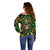 Happy St. Patrick's Day Skull Off Shoulder Sweater - Wonder Print Shop