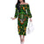 Happy St. Patrick's Day Skull Off The Shoulder Long Sleeve Dress - Wonder Print Shop