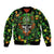 Happy St. Patrick's Day Skull Sleeve Zip Bomber Jacket - Wonder Print Shop