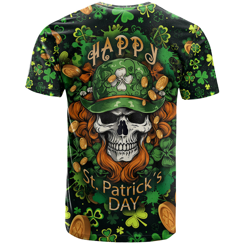 Happy St. Patrick's Day Skull T Shirt - Wonder Print Shop