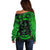 Skull Off Shoulder Sweater Try Again Tomorrow - Wonder Print Shop