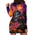 Halloween Skull Hoodie Dress Hello Darkness My Old Friend - Wonder Print Shop