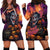 Halloween Skull Hoodie Dress Hello Darkness My Old Friend - Wonder Print Shop