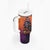 Halloween Skull Tumbler With Handle Hello Darkness My Old Friend