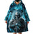 Skull Wearable Blanket Hoodie Try Again Tomorrow - Wonder Print Shop