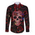 Don't Cry Skull Long Sleeve Button Shirt - Wonder Print Shop