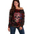 Don't Cry Skull Off Shoulder Sweater - Wonder Print Shop