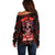 Don't Cry Skull Off Shoulder Sweater - Wonder Print Shop