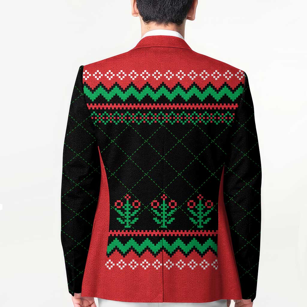 Christmas Cat Blazer with Grumpy Cat in Santa Hat Holiday Lights - Wonder Print Shop