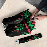 Christmas Cat Umbrella with Grumpy Cat in Santa Hat Holiday Lights - Wonder Print Shop