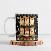 Pembroke Welsh Corgi Dog Christmas Ceramic Mug Xmas Holiday Patterns - Wonder Print Shop
