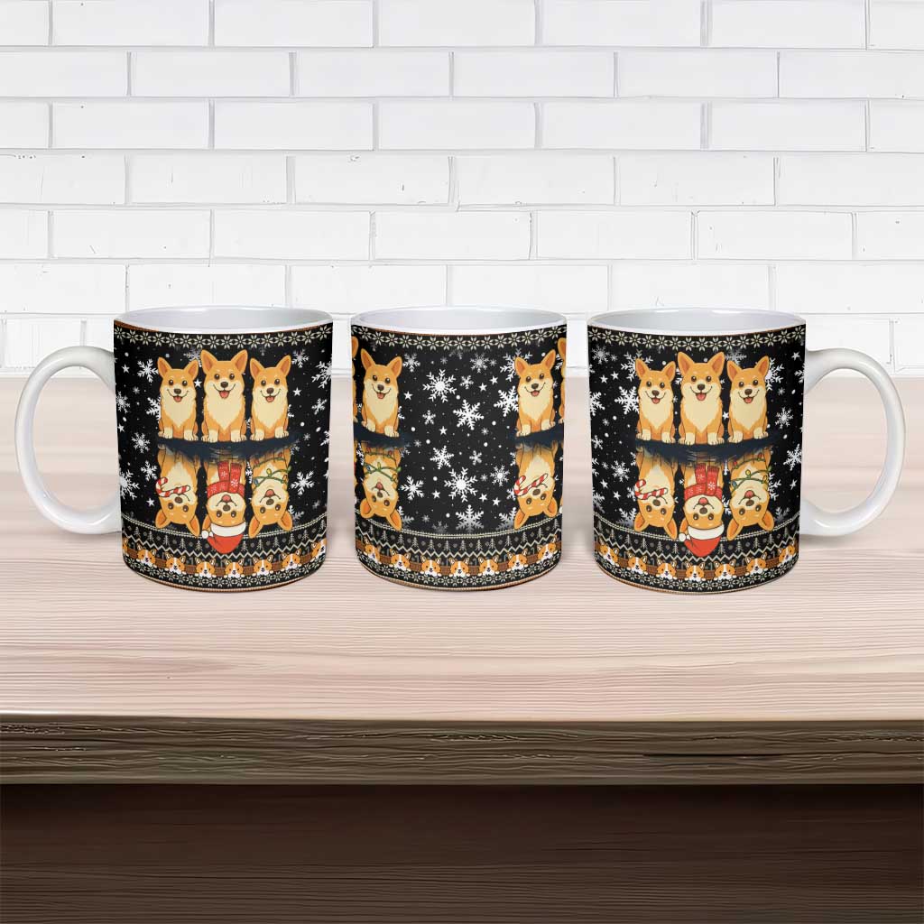 Pembroke Welsh Corgi Dog Christmas Ceramic Mug Xmas Holiday Patterns - Wonder Print Shop
