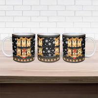 Pembroke Welsh Corgi Dog Christmas Ceramic Mug Xmas Holiday Patterns - Wonder Print Shop