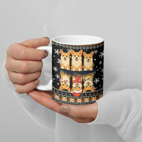 Pembroke Welsh Corgi Dog Christmas Ceramic Mug Xmas Holiday Patterns - Wonder Print Shop