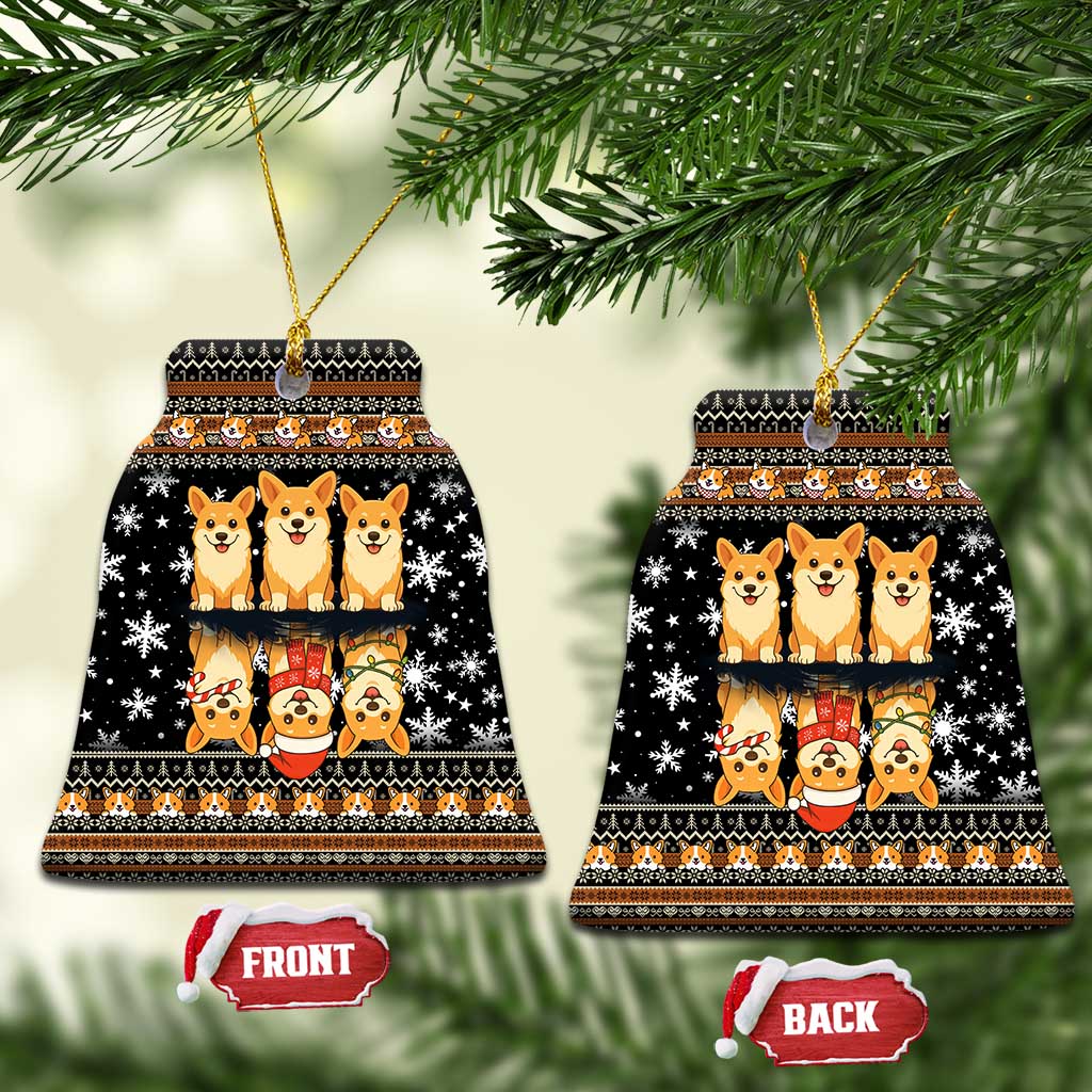 Pembroke Welsh Corgi Dog Christmas Ceramic Ornament Xmas Holiday Patterns - Wonder Print Shop