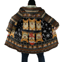 Pembroke Welsh Corgi Dog Christmas Cloak Xmas Holiday Patterns - Wonder Print Shop