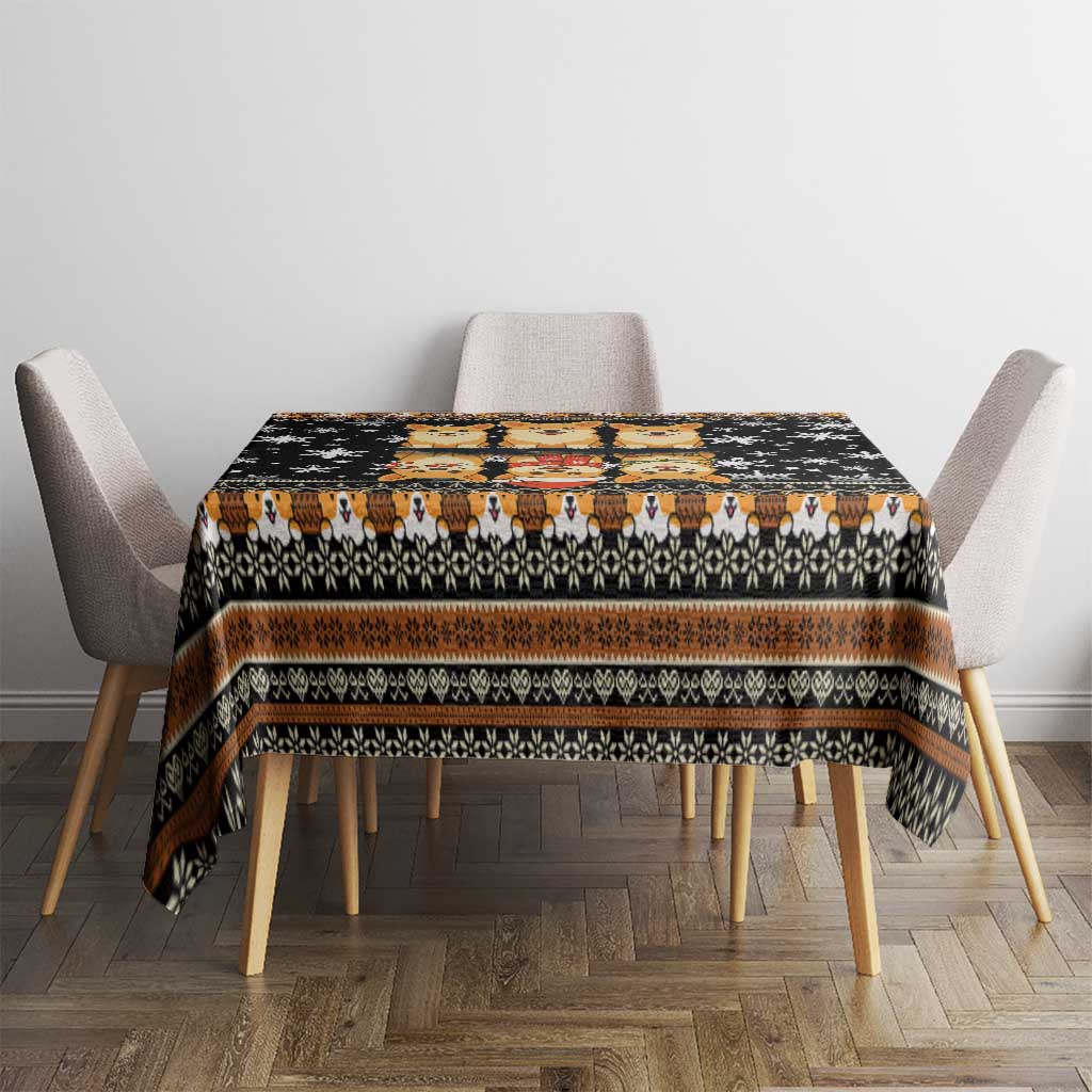 Pembroke Welsh Corgi Dog Christmas Tablecloth Xmas Holiday Patterns - Wonder Print Shop