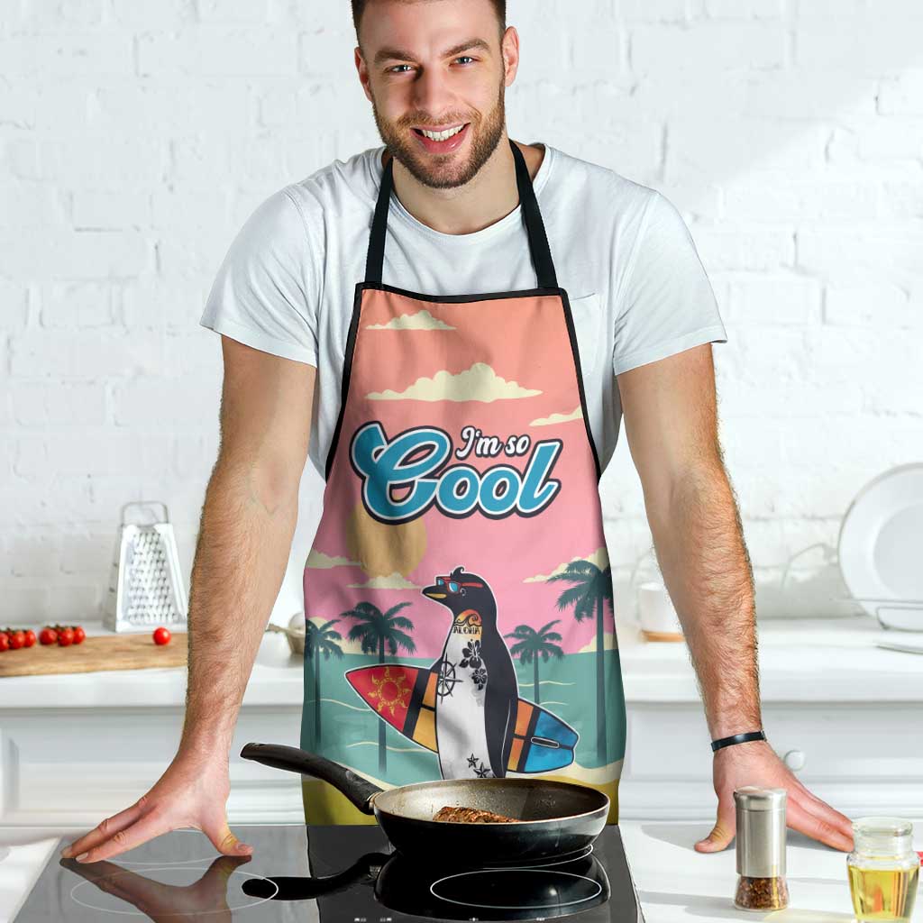 Penguin Im So Cool Christmas Apron Xmas Holiday Patterns - Wonder Print Shop