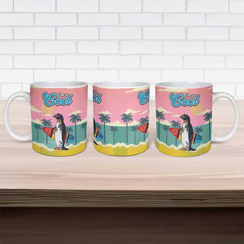 Penguin Im So Cool Christmas Ceramic Mug Xmas Holiday Patterns - Wonder Print Shop
