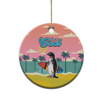 Penguin Im So Cool Christmas Ceramic Ornament Xmas Holiday Patterns - Wonder Print Shop