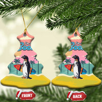 Penguin Im So Cool Christmas Ceramic Ornament Xmas Holiday Patterns - Wonder Print Shop