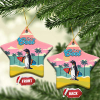 Penguin Im So Cool Christmas Ceramic Ornament Xmas Holiday Patterns - Wonder Print Shop