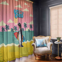 Penguin Im So Cool Christmas Window Curtain Xmas Holiday Patterns - Wonder Print Shop