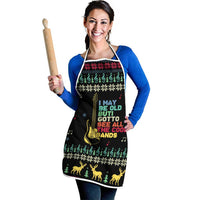 Christmas Vintage Guitar Apron Xmas Holiday Patterns - Wonder Print Shop