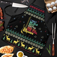 Christmas Vintage Guitar Apron Xmas Holiday Patterns - Wonder Print Shop