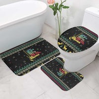 Christmas Vintage Guitar Bathroom Set Xmas Holiday Patterns - Wonder Print Shop