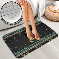 Christmas Vintage Guitar Bathroom Set Xmas Holiday Patterns - Wonder Print Shop