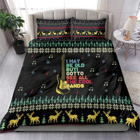Christmas Vintage Guitar Bedding Set Xmas Holiday Patterns - Wonder Print Shop