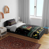 Christmas Vintage Guitar Bedding Set Xmas Holiday Patterns - Wonder Print Shop