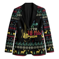 Christmas Vintage Guitar Blazer Xmas Holiday Patterns - Wonder Print Shop