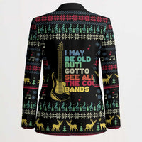 Christmas Vintage Guitar Blazer Xmas Holiday Patterns - Wonder Print Shop