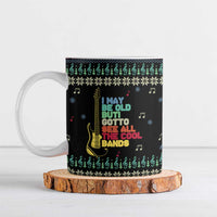 Christmas Vintage Guitar Ceramic Mug Xmas Holiday Patterns - Wonder Print Shop