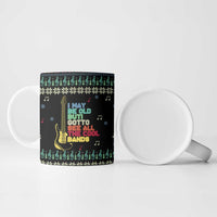 Christmas Vintage Guitar Ceramic Mug Xmas Holiday Patterns - Wonder Print Shop