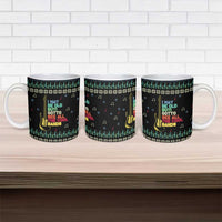 Christmas Vintage Guitar Ceramic Mug Xmas Holiday Patterns - Wonder Print Shop
