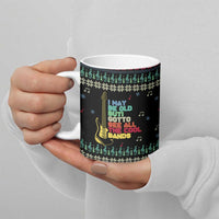 Christmas Vintage Guitar Ceramic Mug Xmas Holiday Patterns - Wonder Print Shop