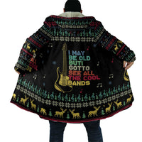 Christmas Vintage Guitar Cloak Xmas Holiday Patterns - Wonder Print Shop