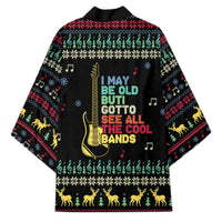 Christmas Vintage Guitar Kimono Xmas Holiday Patterns - Wonder Print Shop